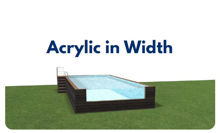 Above Acrylic in Width Pool